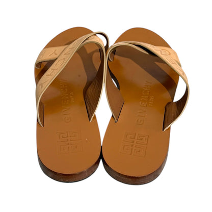 GIVENCHY Calfskin Logo Sandals