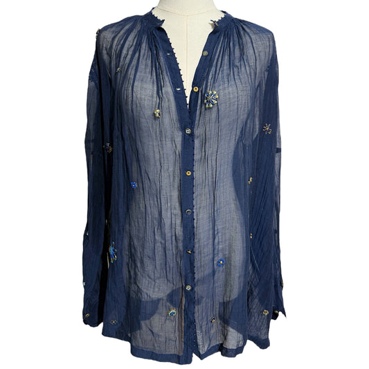 Pero Sheer Embroidered Blouse