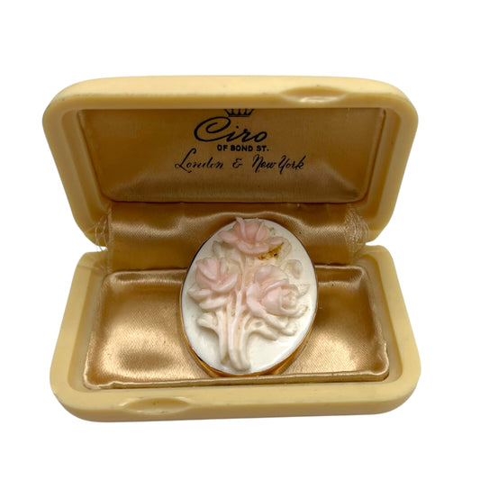 14K Gold Custom Brooch sea shell