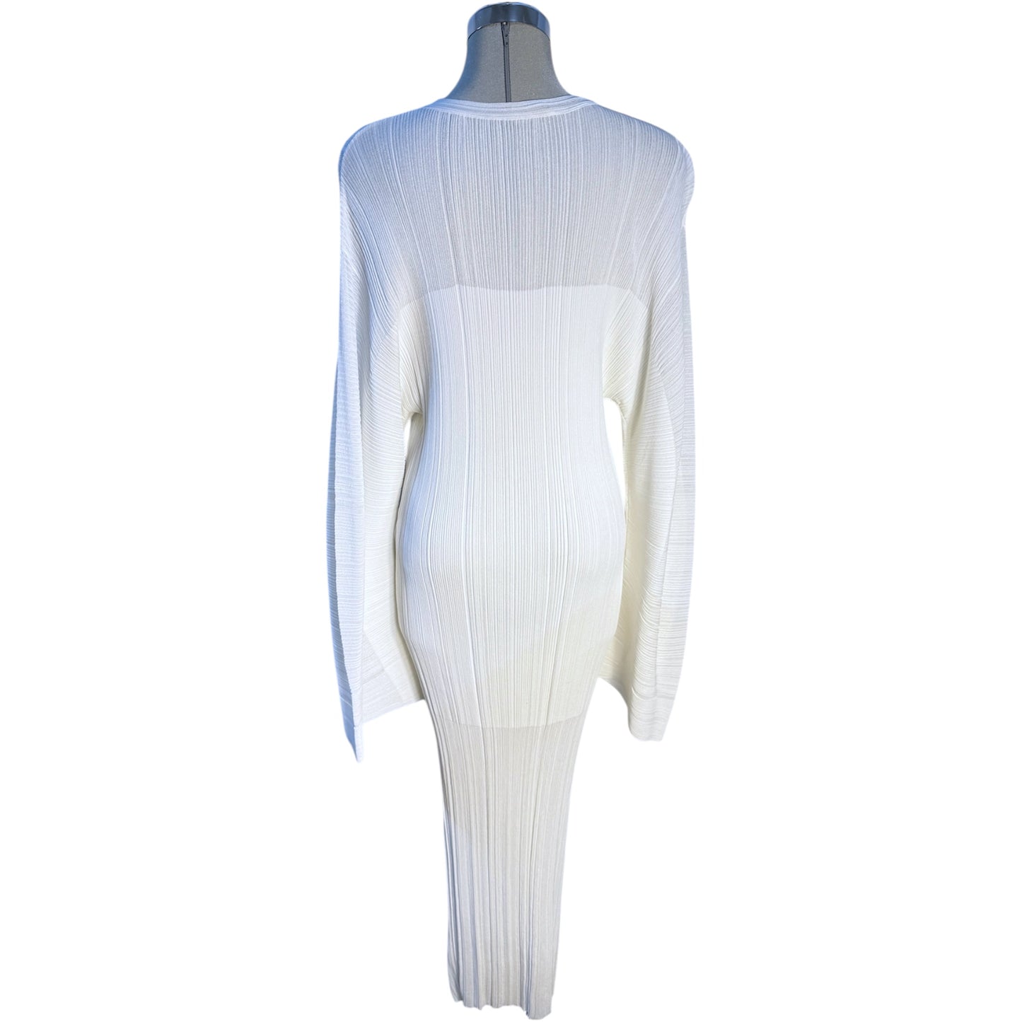 STELLA MCCARTNEY Plisse Long-Sleeve Maxi Dress