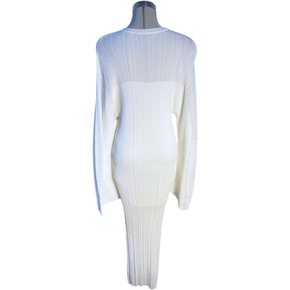 STELLA MCCARTNEY Plisse Long-Sleeve Maxi Dress