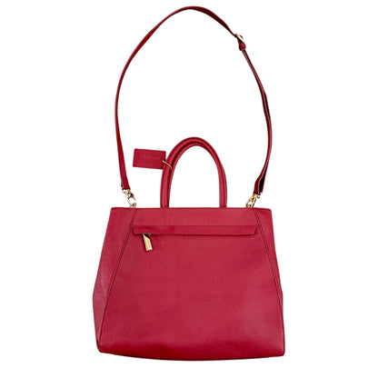 DANIER Red Genuine Leather Purse w/ Gold Hardware