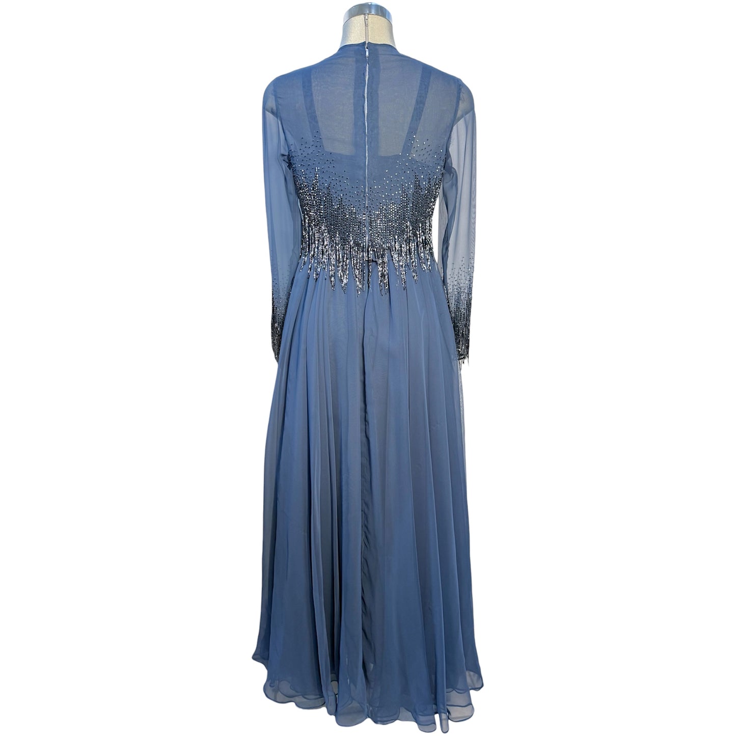VINTAGE 1960's Victoria Royal Ltd. Two-Piece Beaded Dress