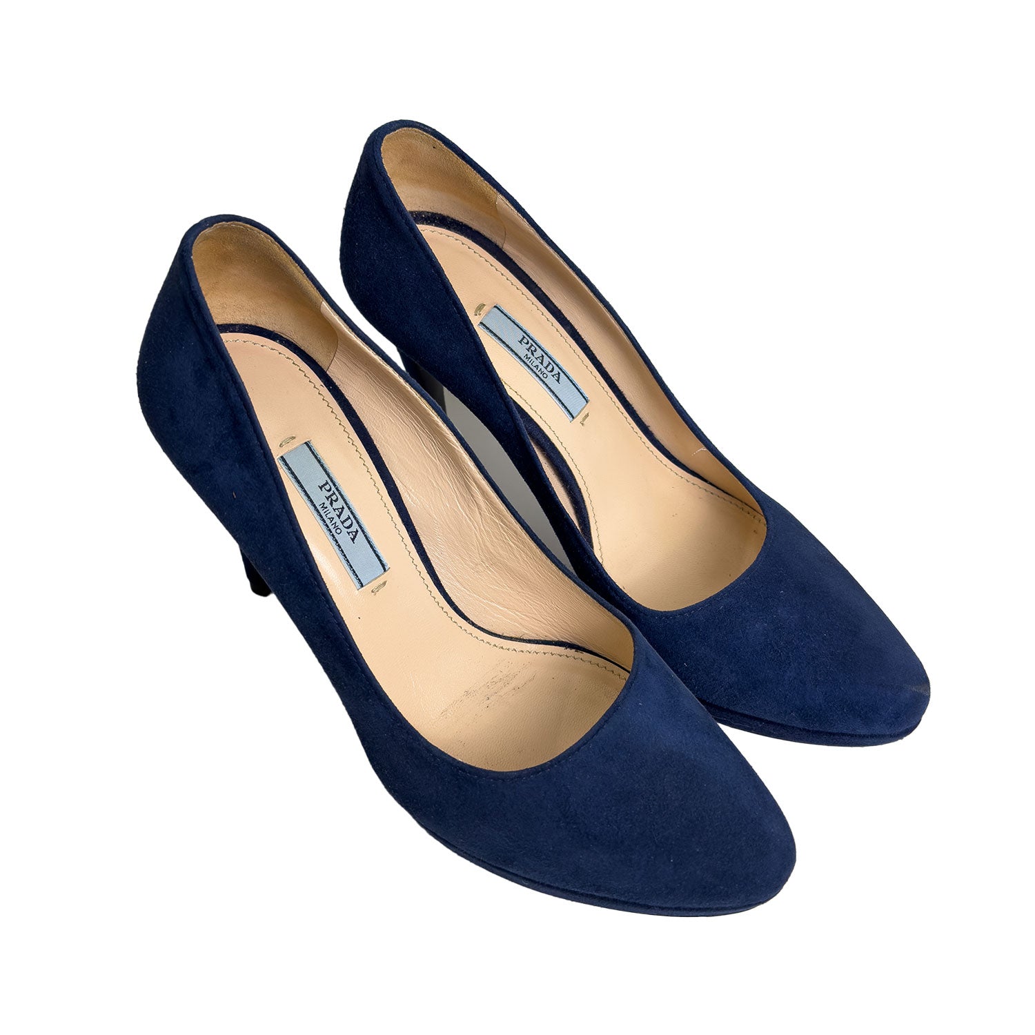 Prada Cobalt Blue Suede Pumps Size 36.5 The Dressing Room