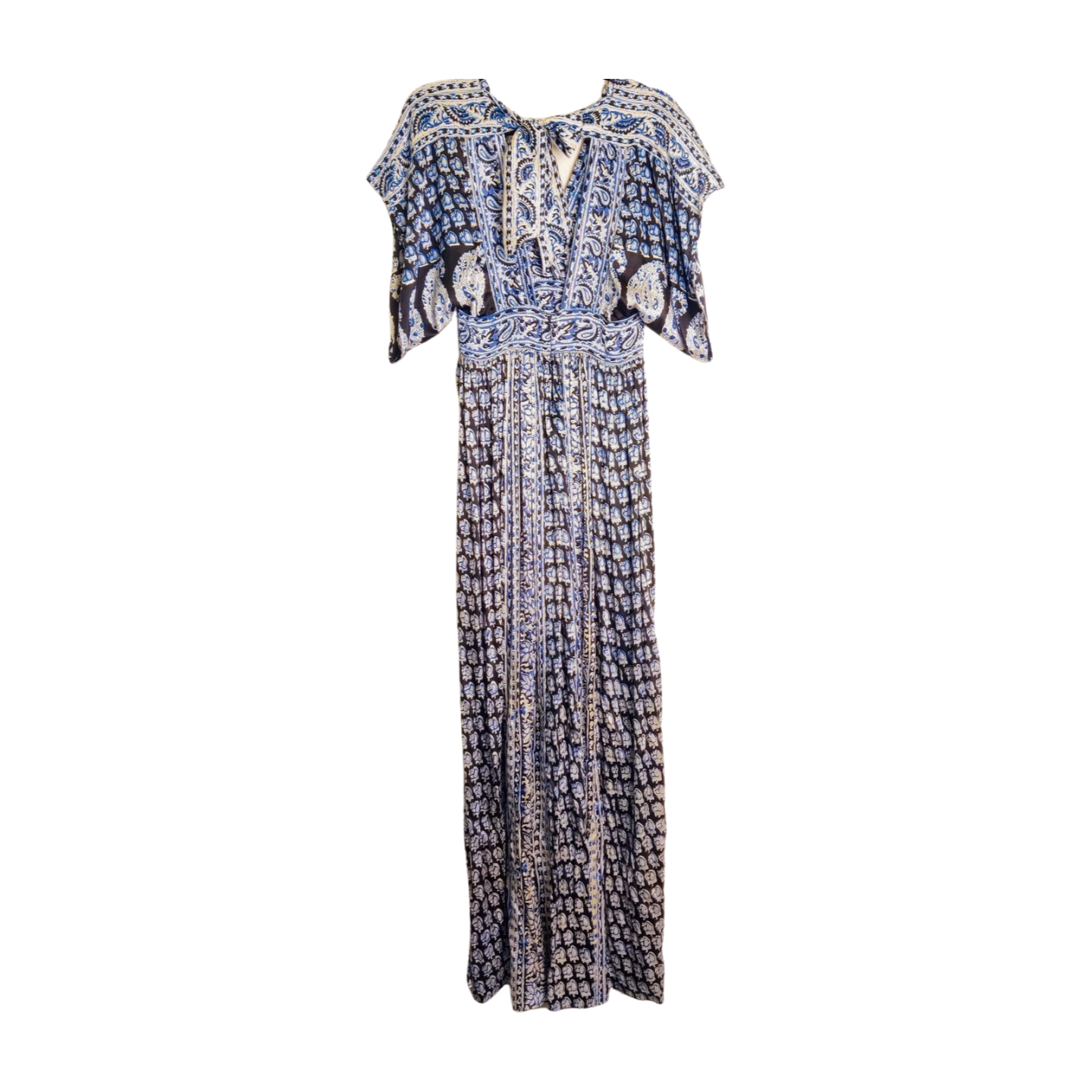 Calypso Printed Satin Maxi Dress