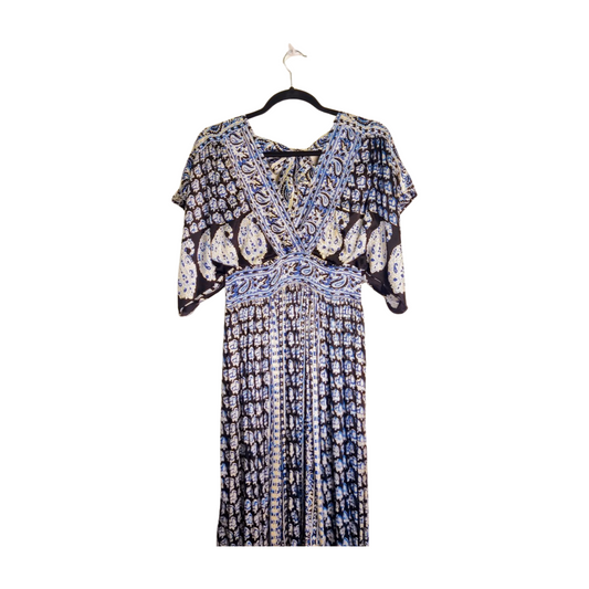 Calypso Printed Satin Maxi Dress