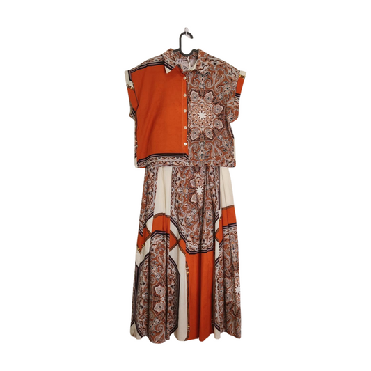 Alise' Cotton Skirt Set