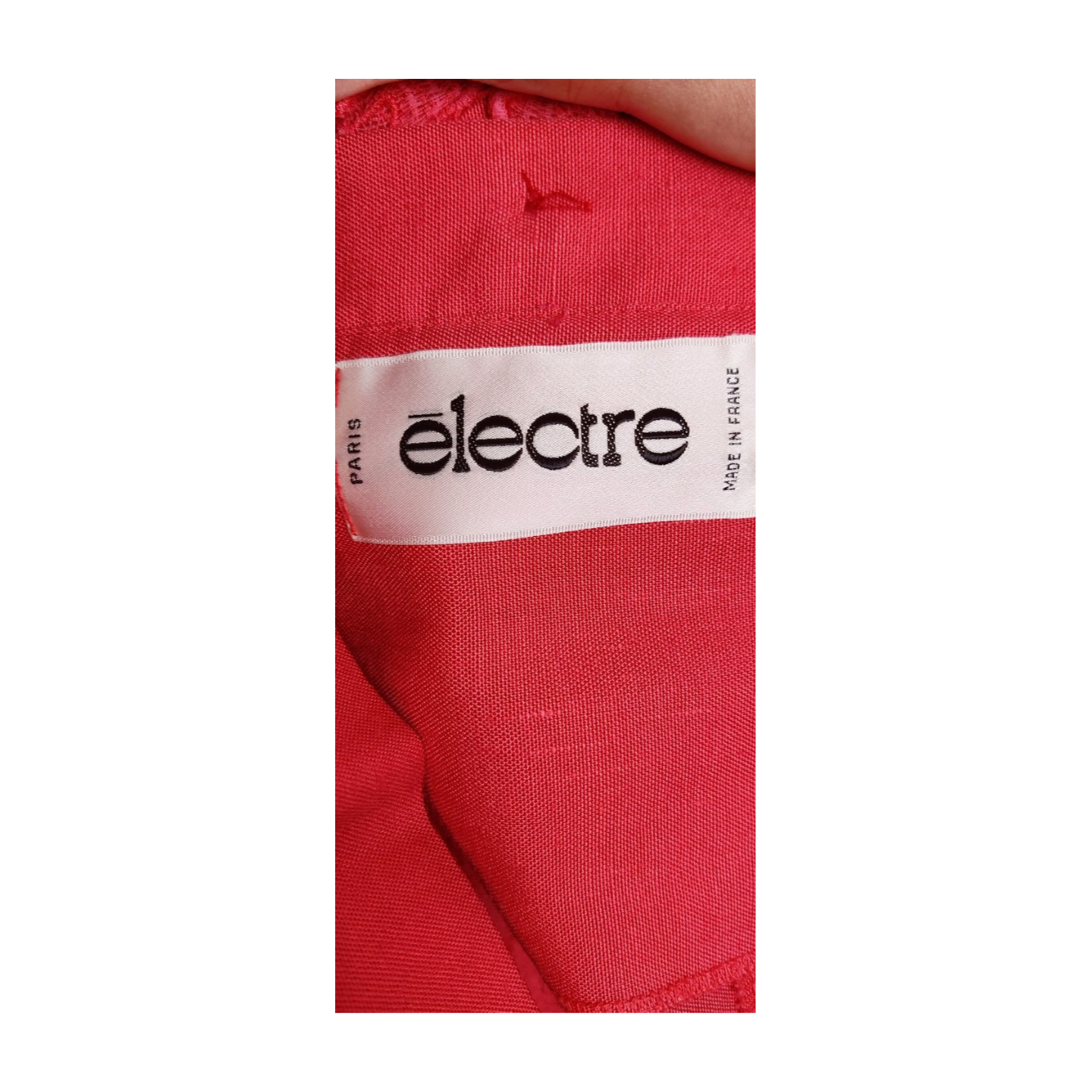 Vintage Electre' Paris Coral Lace Skirt Set