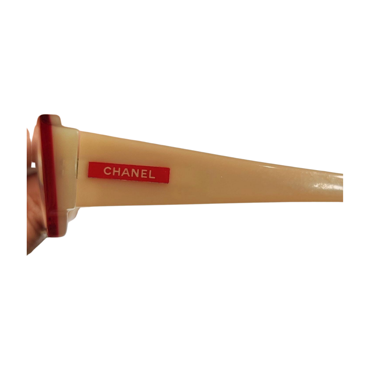 Chanel Red Rectangular Frame
