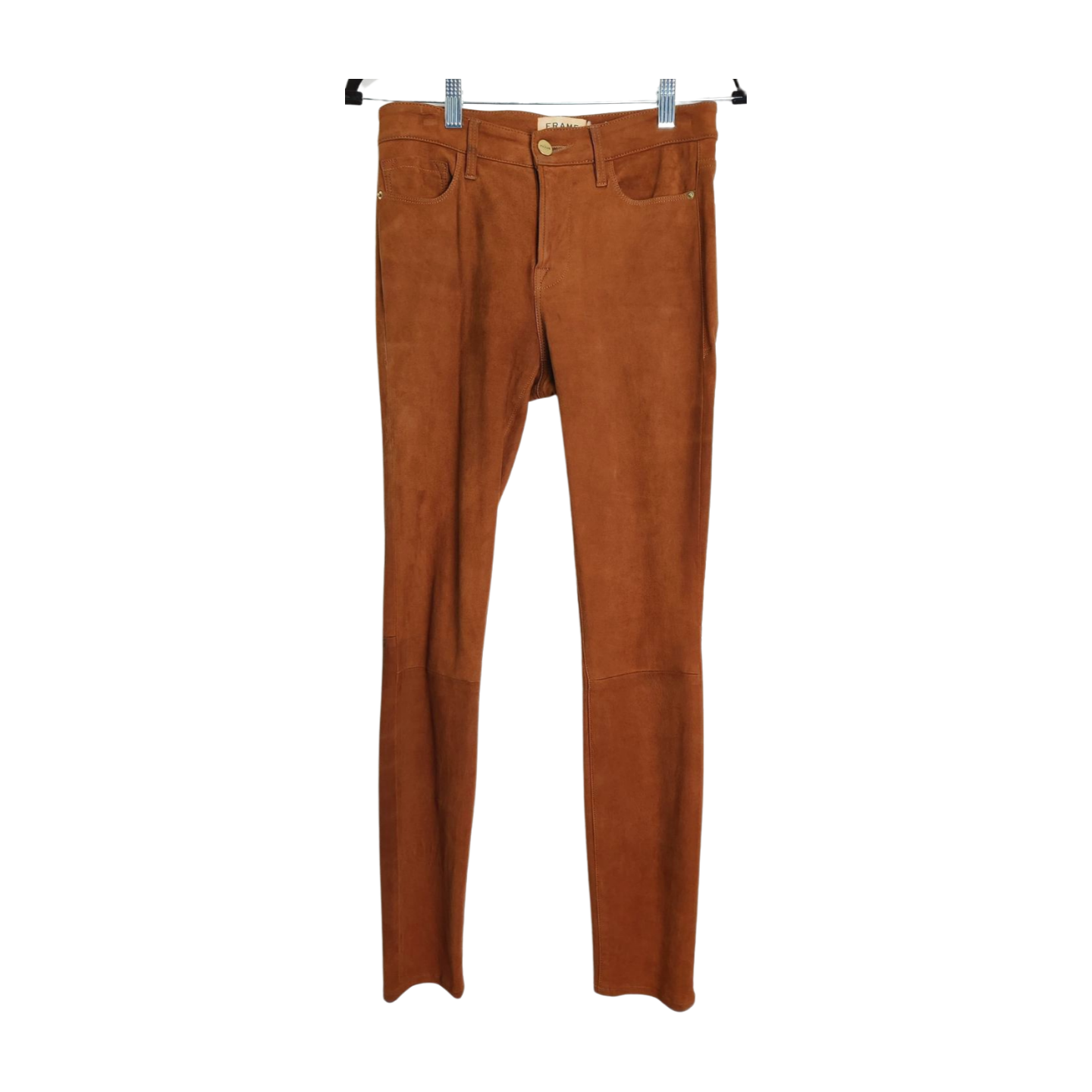 Frame Denim Suede Brown Pants