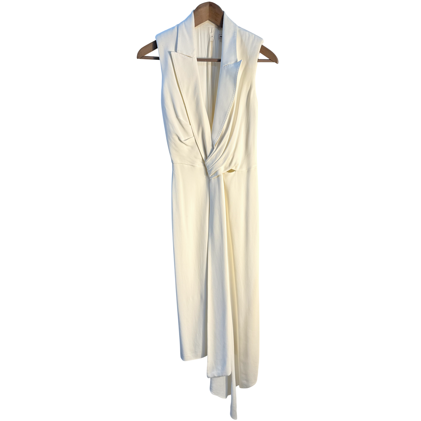 Alexander McQueen White Drape Dress
