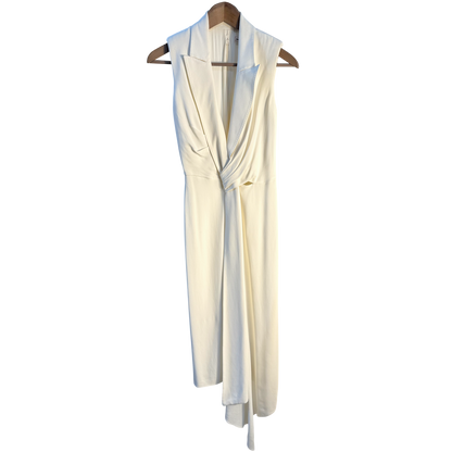 Alexander McQueen White Drape Dress