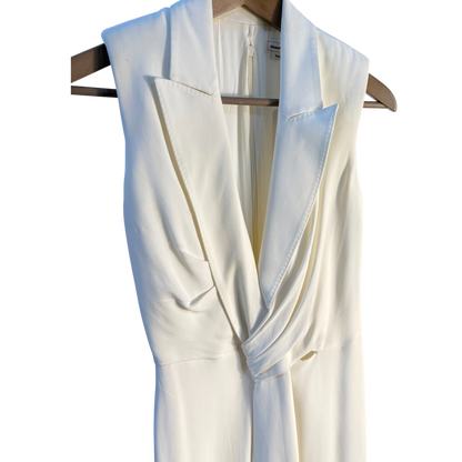 Alexander McQueen White Drape Dress