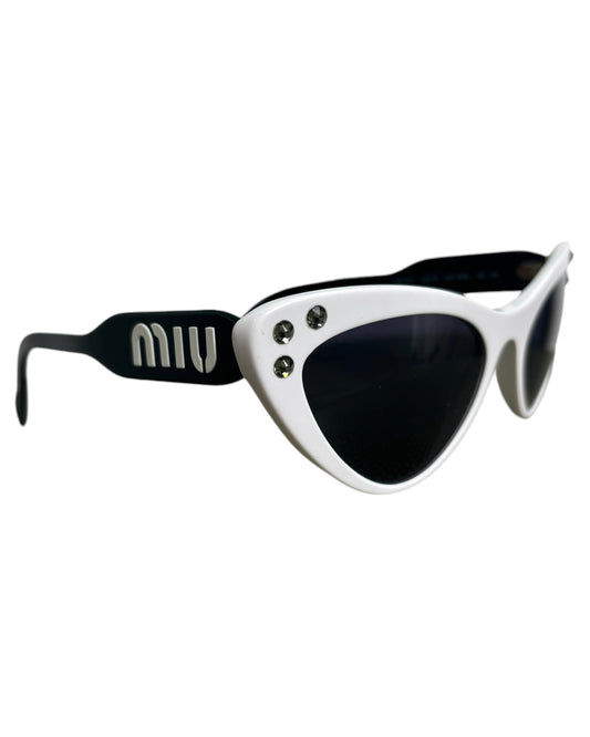 Miu Miu Black and White Sunglasses